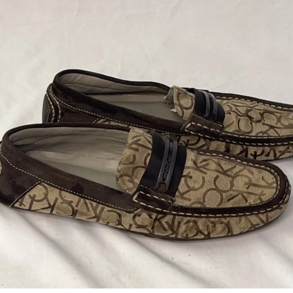 Calvin Klein Derekmen's CK Logo Loafers Size 10.5 - Picture 3 of 10